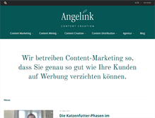 Tablet Screenshot of angelink.ch